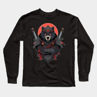 bear  samurai Long Sleeve T-Shirt